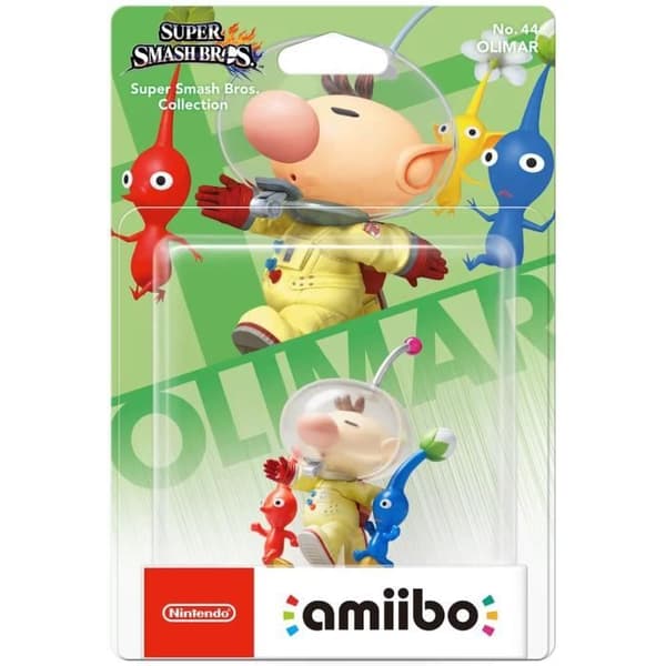 Amiibo Figure - Olimar &amp; Pikmin N°44 • Super Smash Bros. Collection
