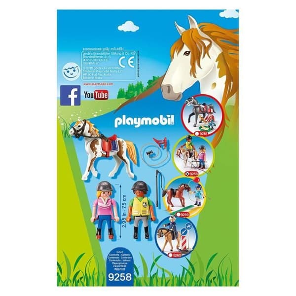 PLAYMOBIL 9258 - Country - Ridinstruktör - Häst och karaktär - Tillbehör ingår
