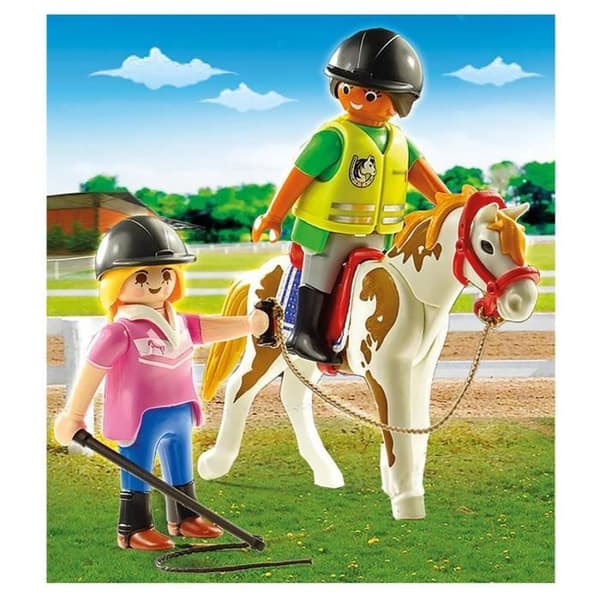 PLAYMOBIL 9258 - Country - Ridinstruktör - Häst och karaktär - Tillbehör ingår