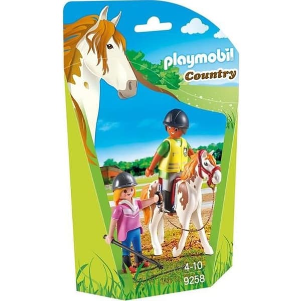 PLAYMOBIL 9258 - Country - Ridinstruktör - Häst och karaktär - Tillbehör ingår