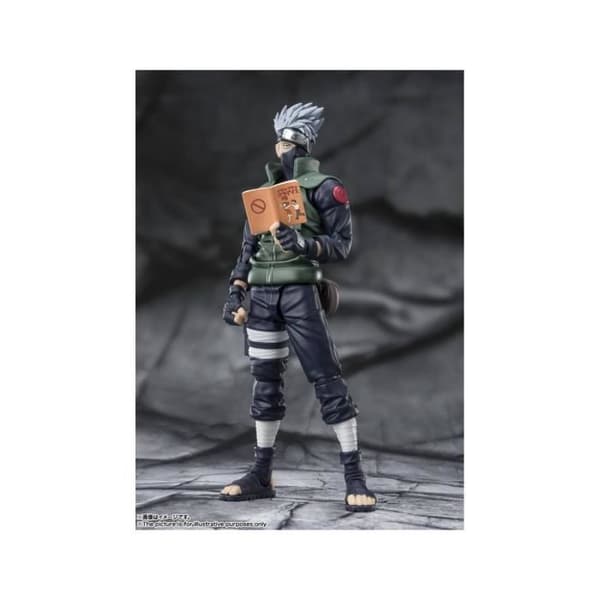 Bandai Tamashii Nations statyett - Naruto Shippuden - S.H. Figuarts Kakashi Hatake -Den berömda Sharingan-hjälten-