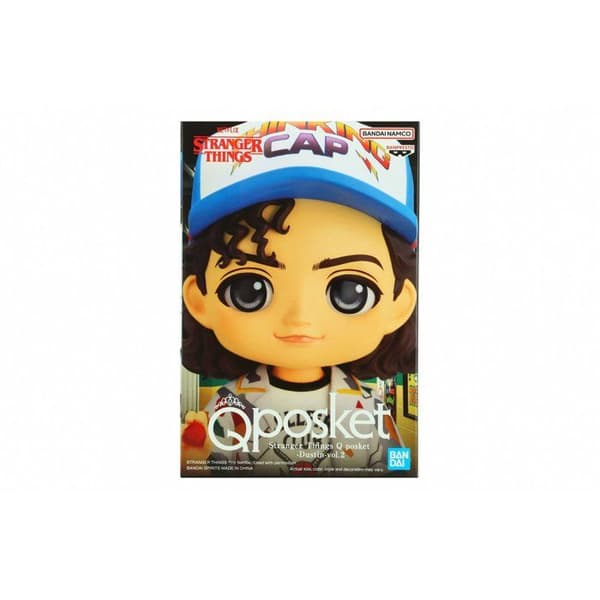 Figurine - Banpresto - Dustin - Q Posket 13cm - Klara färger - Dynamisk pose - Unisex