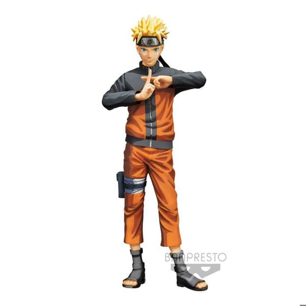 Figurine - Banpresto - Uzumaki Naruto - Orange färg - 27 cm - Realistisk och dynamisk