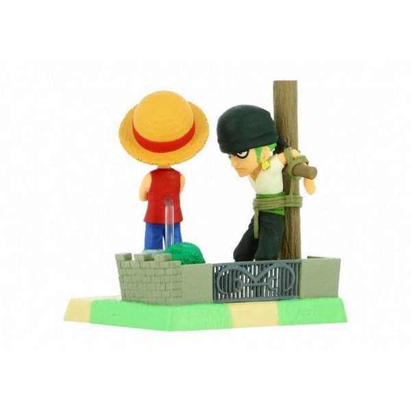 ONE PIECE - Luffy &amp; Zoro - Figur WCF-Log Stories 7cm