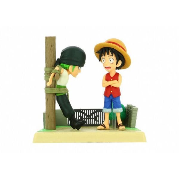 ONE PIECE - Luffy & Zoro - Figur WCF-Log Stories 7cm