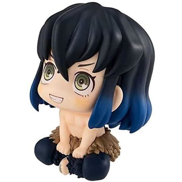 74017 - Demon Slayer - Titta Upp - Hashibira Inosuke Staty 10cm