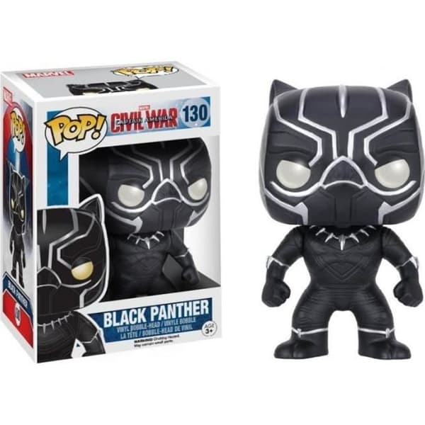 Funko Pop! Marvel Civil War: Black Panther - FUNKO - 10 cm - Avengers - Interiör - Barn - Statyett