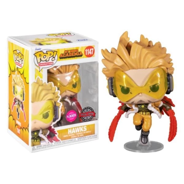 Figurine Funko Pop! My Hero Academia - Hawks Flocked 1147 Exclusive - FUNKO - Vit - Inomhus
