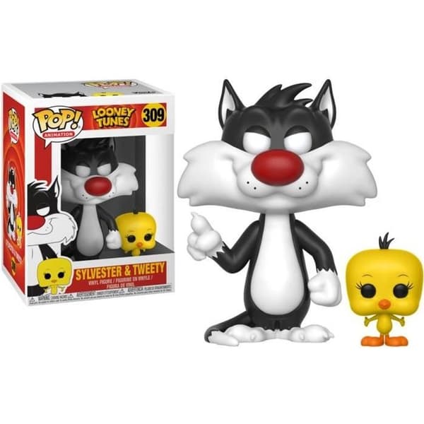 Funko Pop! Looney Tunes: Tweety & Grosminet - FUNKO - 2 figurer - Svart - Utomhus