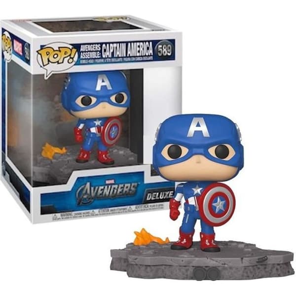 Marvel Figure - Avengers Assemble - Captain America Pop Deluxe 15cm