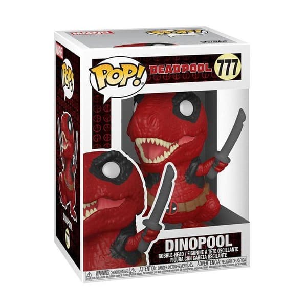 Figur - Funko - Dinopool - Vinyl - 10 cm - Röd