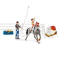 Miniatyrbild 6 av 6: Horse Club Mia Equestrian Vaulting Kit - SCHLEICH - 42443 - Röd - Box