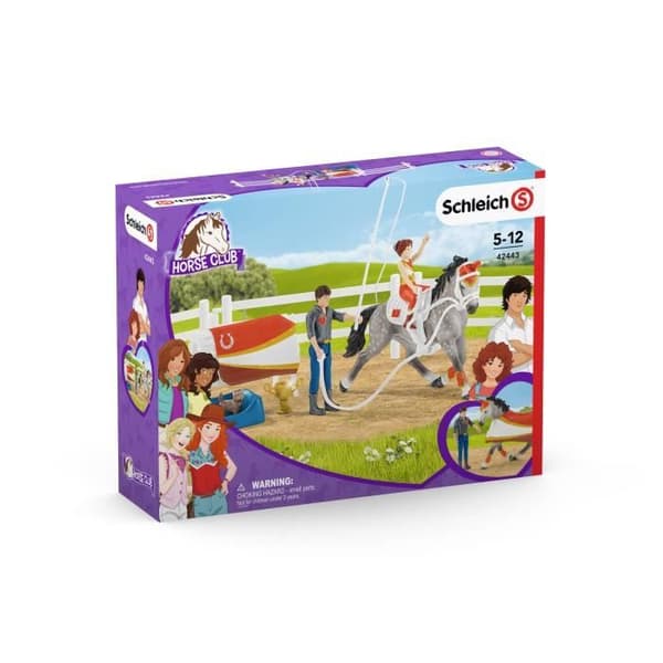 Horse Club Mia Equestrian Vaulting Kit - SCHLEICH - 42443 - Röd - Box