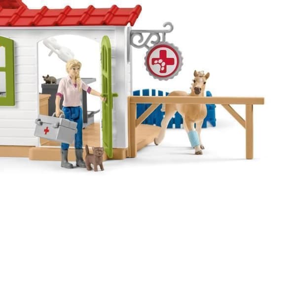 SCHLEICH veterinärövningslåda med djur - Farm World-sortiment - Modell 42502