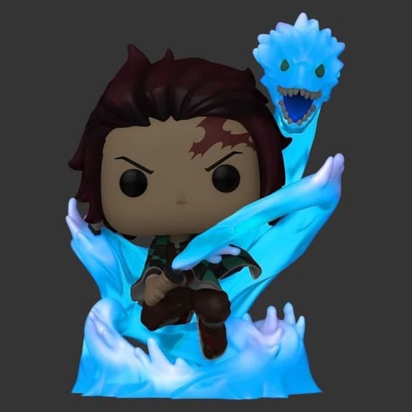 Actionfigur Demon Slayer - Tanjiro Kamado med Dragon GITD Special Edition Pop 10 cm
