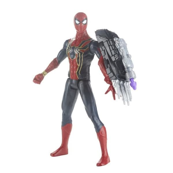 Titan Iron Spider-Man-figur - HASBRO - Avengers - 30 cm - Röd - Blandat - från 3 år och uppåt