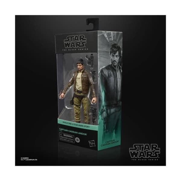Star Wars Rogue One Black Series Figur - HASBRO - Captain Cassian Andor 15 cm - Unisex - Vuxen - Inomhus