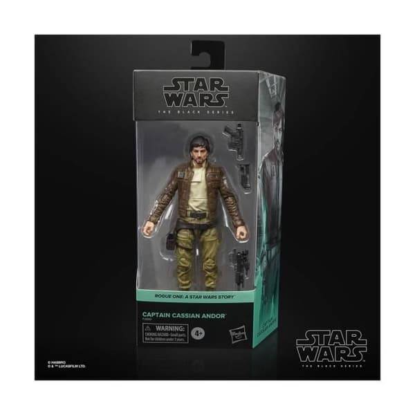 Star Wars Rogue One Black Series Figur - HASBRO - Captain Cassian Andor 15 cm - Unisex - Vuxen - Inomhus