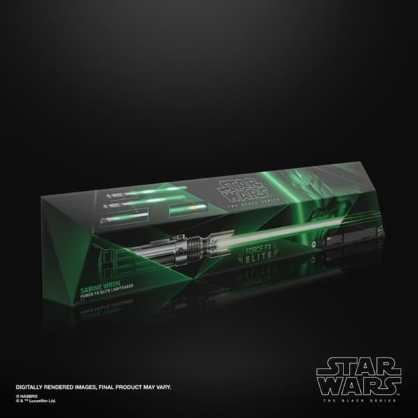 Sabine Wrens elektroniska ljussabel, Force FX Elite, med LED och förstklassiga ljudeffekter, från 14 år, Star Wars The Black Series