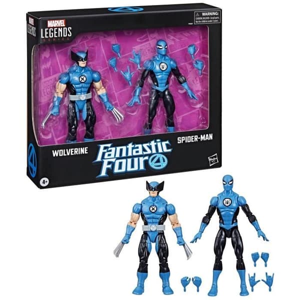 Figuriner - HASBRO MARVEL - Marvel Legends Series - Spider-Man och Wolverine - 15 cm - 2 figuriner