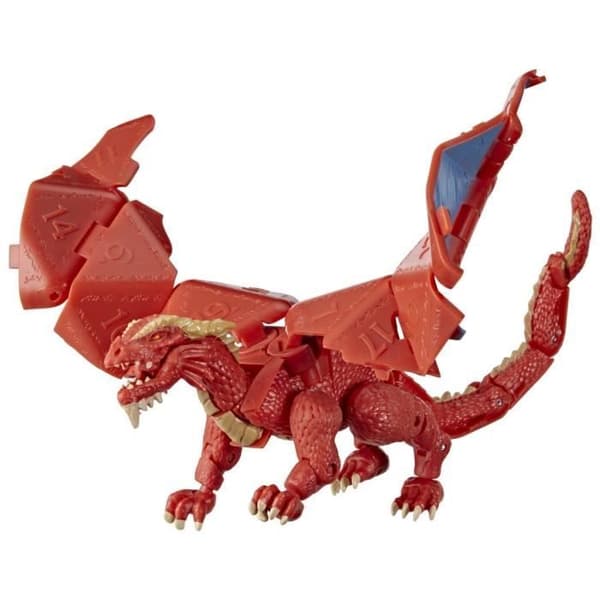 Röd Themberchaud-figur konverterbar till en gigantisk d20 - Dungeons &amp; Dragons - Thieves' Honor