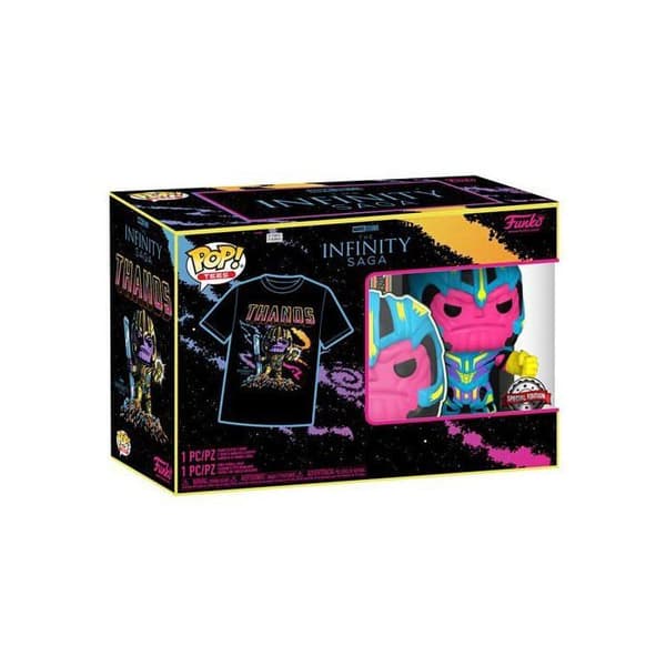 Pop! &amp; Tee - Marvel - Thanos(bklt) - Storlek S