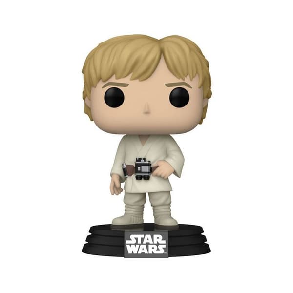 Figurins Funko POP! - Star Wars - Luke - 9 cm - Vit - Vuxen - Unisex