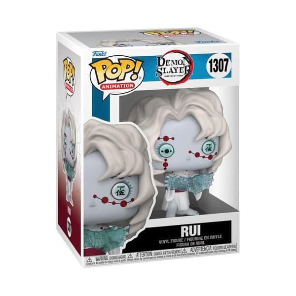 Funko Pop! Animation: Demon Slayer - Rui - Flerfärgad - Grå - Pop!