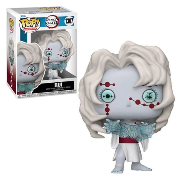 Funko Pop! Animation: Demon Slayer - Rui - Flerfärgad - Grå - Pop!