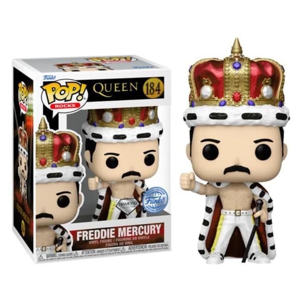 Funko Pop! King Freddie Mercury Diamond 184 - Queen - Rocks - Vinylfigur