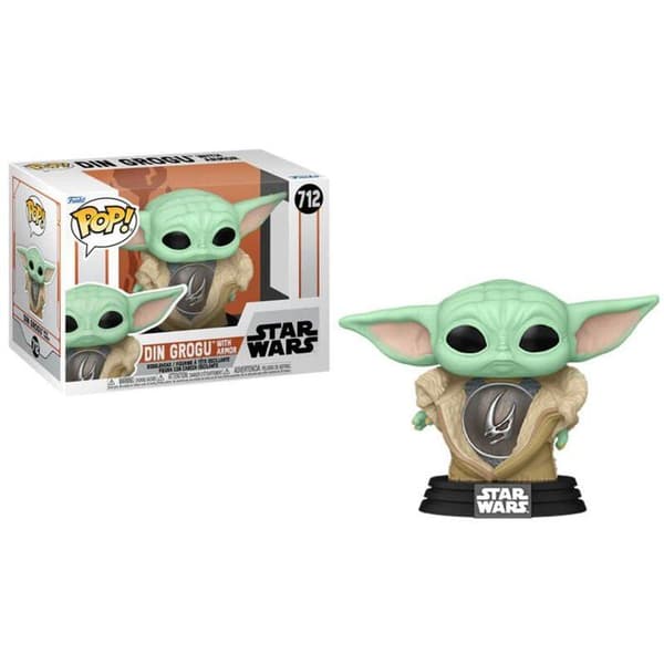 Funko Pop! - Star Wars - The Mandalorian Grogu (rustning)