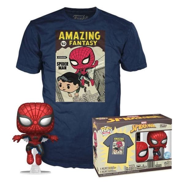 Pop&amp;tee - Spider Man - Comic Book Cover - Storlek S
