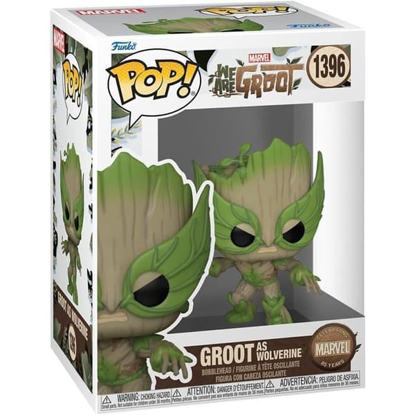 Funko Pop Marvel We Are Groot Wolverine Figur
