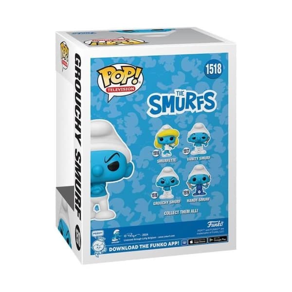 Figuriner - Funko POP Vinyl Samlarfigur Grouchy Smurf FK79257 (2024)