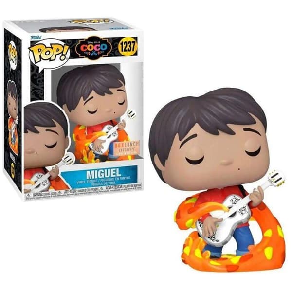 Disney Pixar Statyett - Coco - Miguel med gitarr GITD Exklusiv Pop 10cm