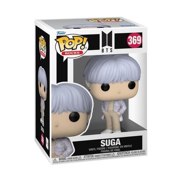 Figur i plast - Funko - Pop! Rocks - BTS - Suga - Flerfärgad - Grå