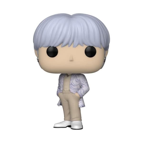 Figur i plast - Funko - Pop! Rocks - BTS - Suga - Flerfärgad - Grå