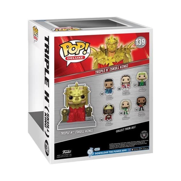 Funko Pop! Super WWE - Triple H (Skull King) 6" - Grå - Mixed