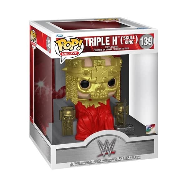 Funko Pop! Super WWE - Triple H (Skull King) 6" - Grå - Mixed