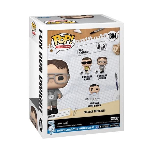 Funko Pop! TV: The Office - Fun Run Dwight - Grå - Blandat - Flerfärgad
