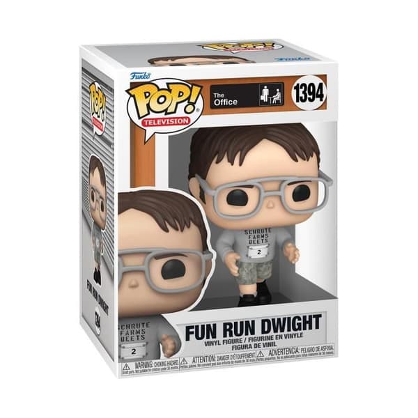 Funko Pop! TV: The Office - Fun Run Dwight - Grå - Blandat - Flerfärgad