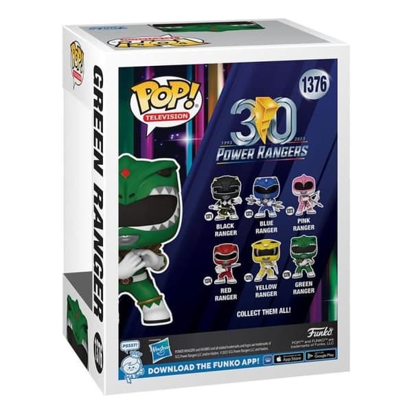 POWER RANGERS 30:E FIGUR POP! TV VINYL GREEN RANGER 9 CM FUNKO 7220