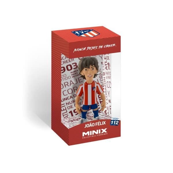 Minix Joao Felix 7 Figur - Atletico Madrid - PVC 12cm - Röd/Blå