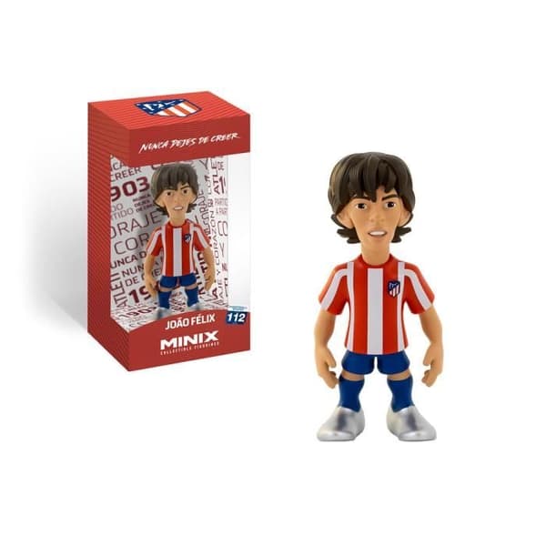Minix Joao Felix 7 Figur - Atletico Madrid - PVC 12cm - Röd/Blå