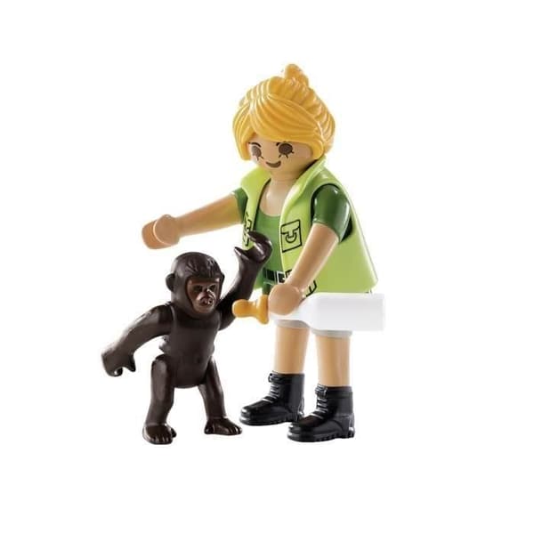 PLAYMOBIL 9074 - Vårdgivare med babygorilla - Playmo-Vänner - Blandat - Från 4 år
