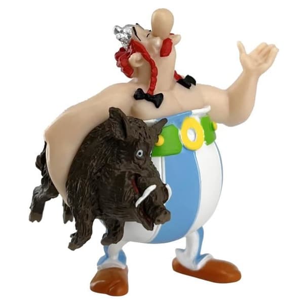 Figurer - Samlarfigur Plastoy Astérix, Obélix bärande ett vildsvin 60612 (2023)