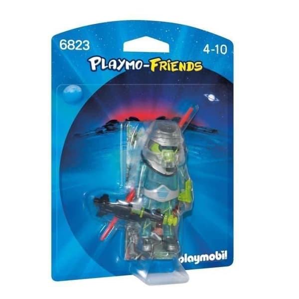 PLAYMOBIL - Space Fighter - Playmo-Friends - Blå - Miniatyrfigur för barn från 4 år och uppåt
