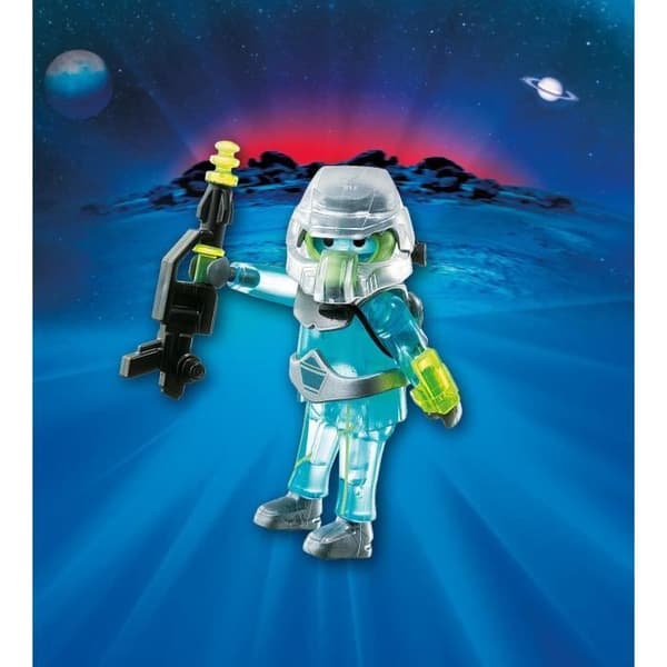 PLAYMOBIL - Space Fighter - Playmo-Friends - Blå - Miniatyrfigur för barn från 4 år och uppåt