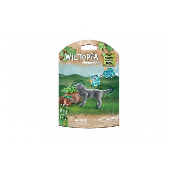 Byggspel - PLAYMOBIL - 71056 Wiltopia Wolf - För barn från 4 år och uppåt - Återvunnet material