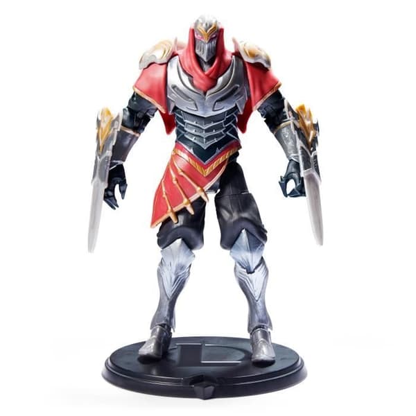LEAGUE OF LEGENDS - PREMIUM FIGURINE 18 CM ZED Master of Shadows - 6062261 - Med 19 artikulationspunkter och tillbehör